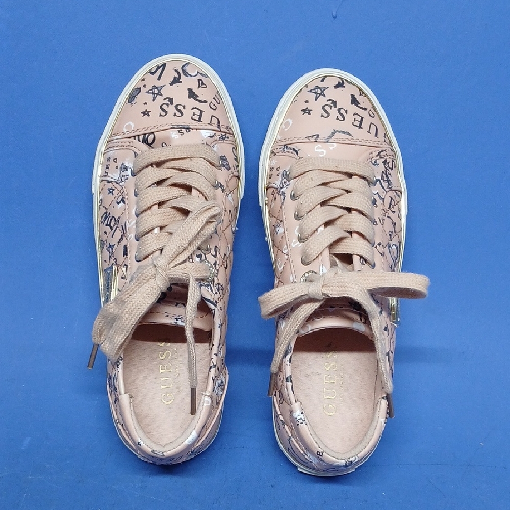 Guess Blush Pink Women's Sneakers with Black Details Size 7 M